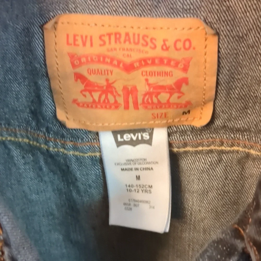Levi's Black Denim Vest 10-12